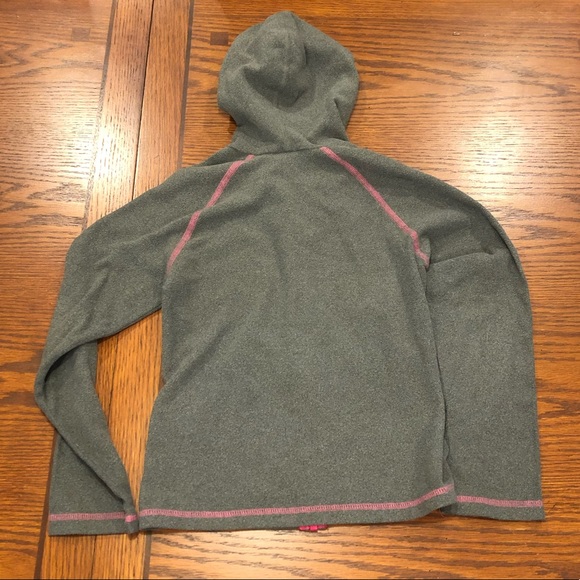 North Face Full Zip Hooded Fleece Jacket Girl Size Small 7/8 - Picture 3 of 12